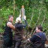 14-crew leader travis helps student set duckbill anchor